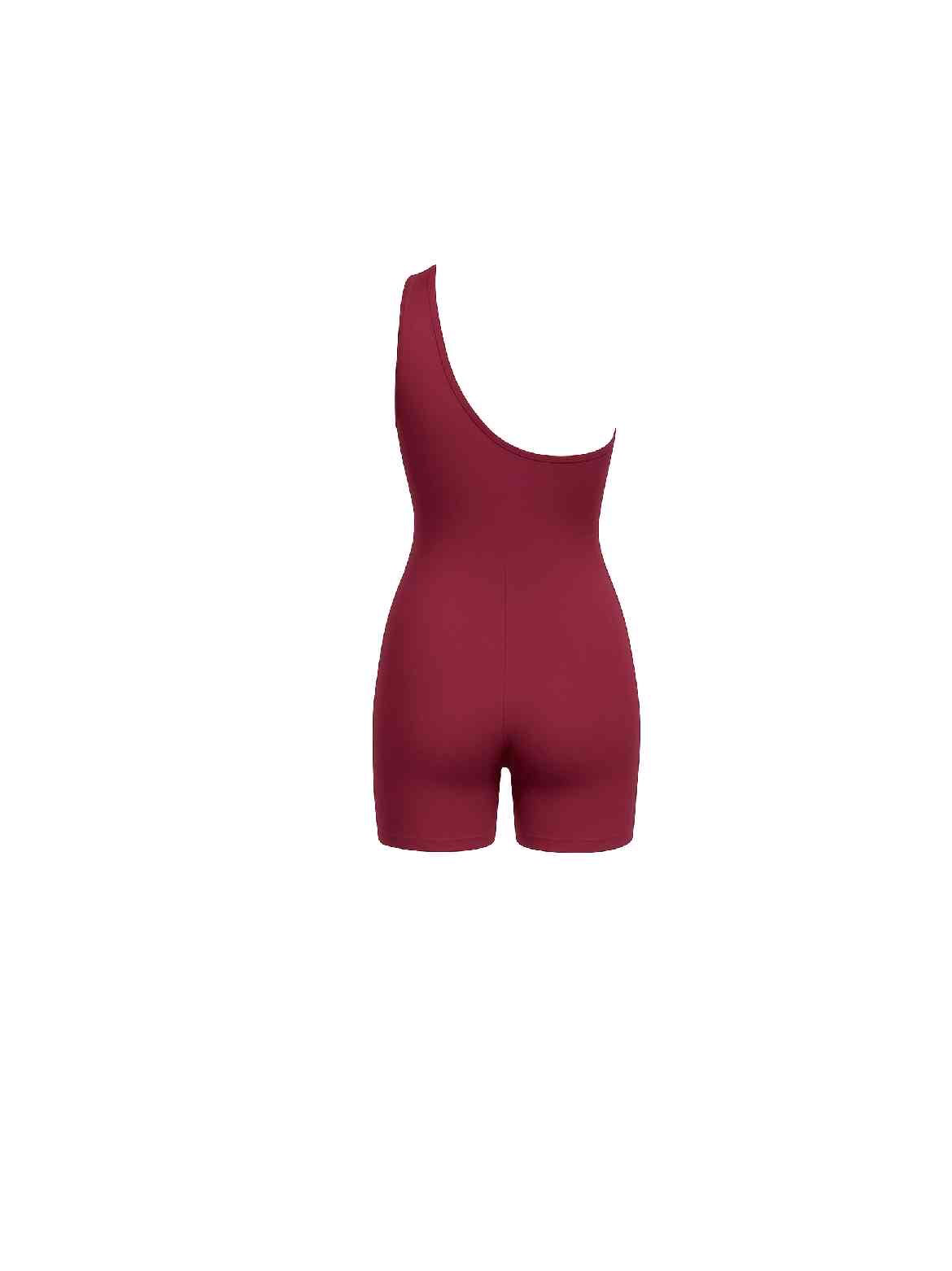 Magenta One-Piece Shorts Set