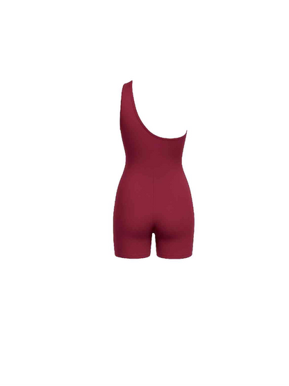 Magenta One-Piece Shorts Set