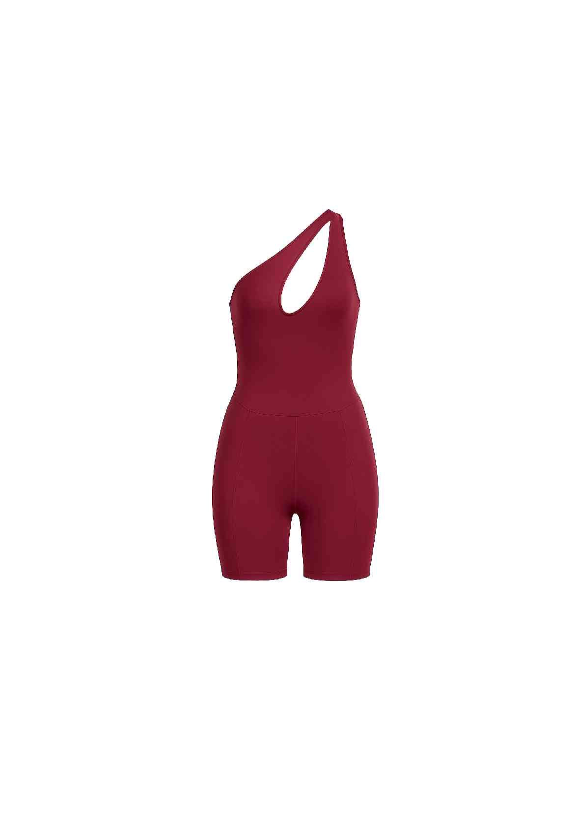 Magenta One-Piece Shorts Set